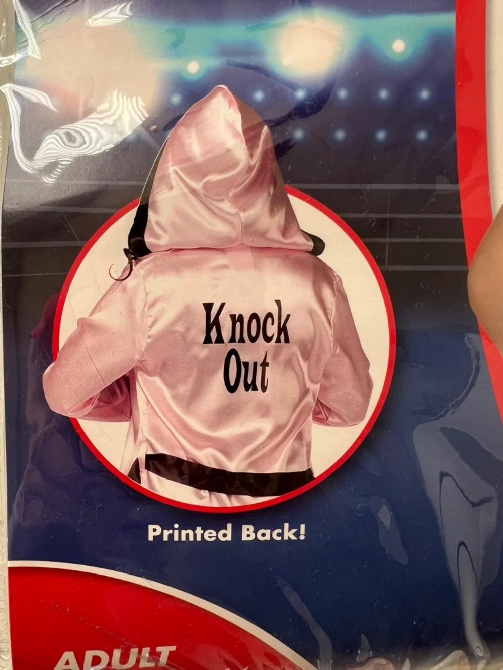 Spirit Halloween Knock Out Kit Pink Boxer Costume M/L 10-14 - Picture 4 of 9